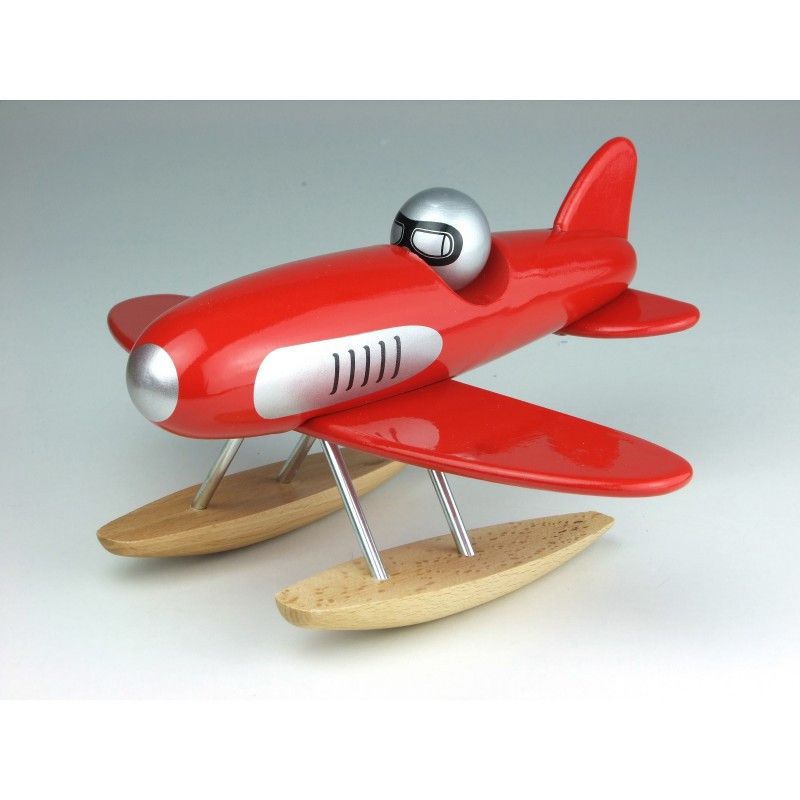 Tercera imagen del Hidroavión rojo de madera