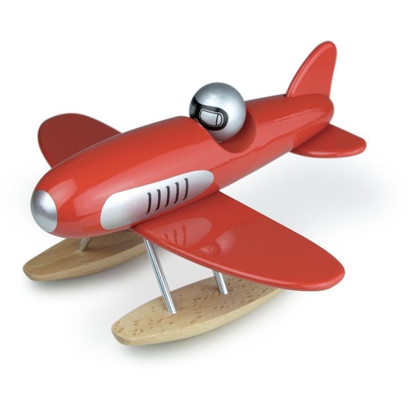 Primera imagen del Hidroavión rojo de madera