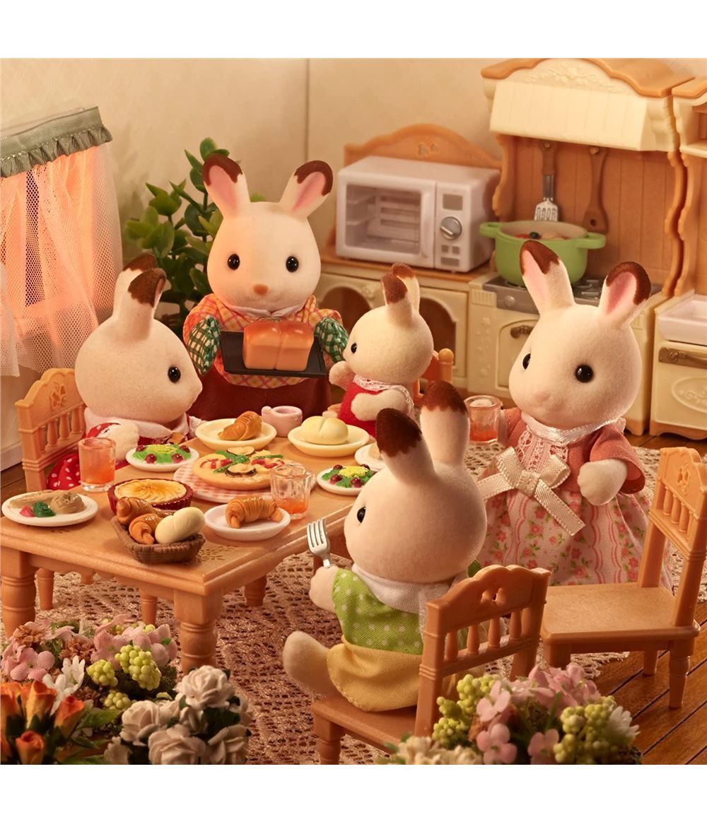 Quinta imagen de la Familia Conejos Chocolate - Sylvanian Families
