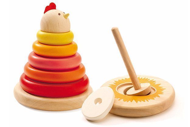 Cachempil mama gallina - Juego de apilar en madera