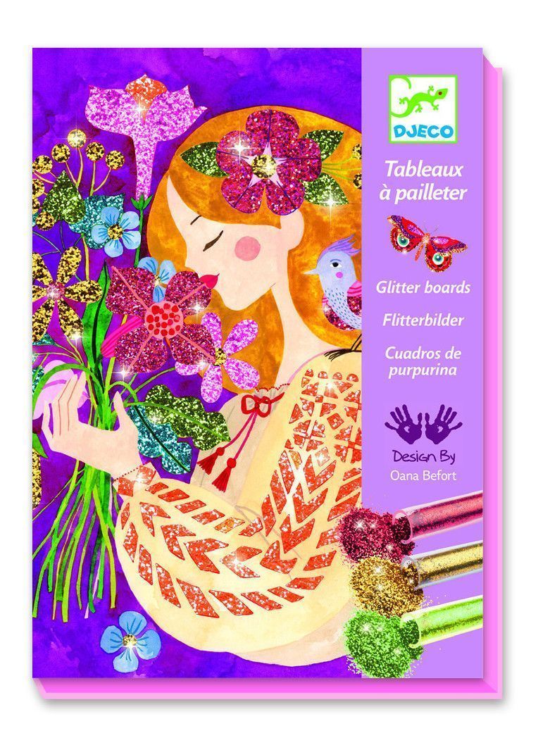 Primera imagen de Cuadros de purpurina "El perfume de las flores" - Djeco