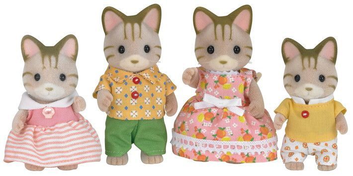 Primera imagen de la Familia Gatos a Rayas - Sylvanian Families