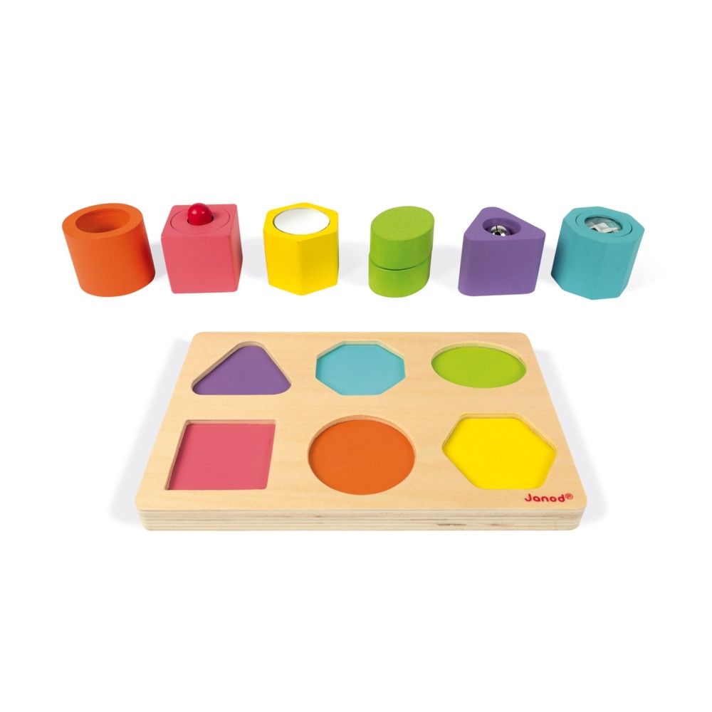 Primera imagen del Puzzle de 6 cubos sensoriales I Wood