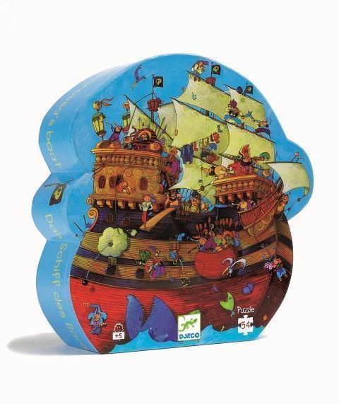 Primera imagen del Puzzle silueta El Barco de Barbarroja - Djeco