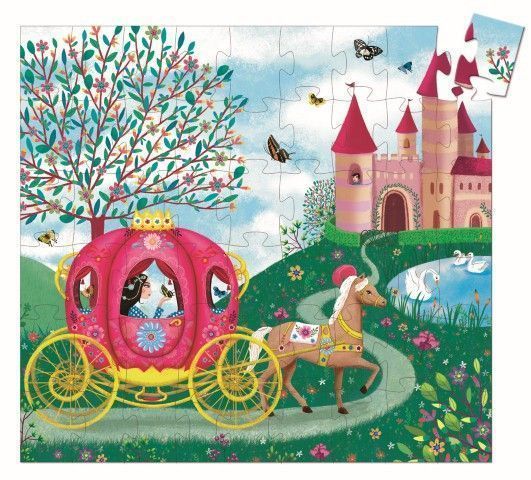 Segunda imagen del Puzzle silueta La Carroza de Elisa - Djeco
