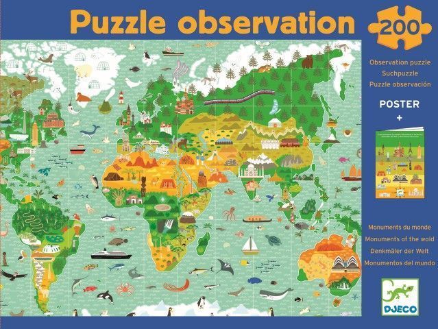 Tercera imagen del Puzzle observación La Vuelta al Mundo - Djeco
