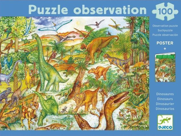 Tercera imagen del Puzzle observación Dinosaurios - Djeco