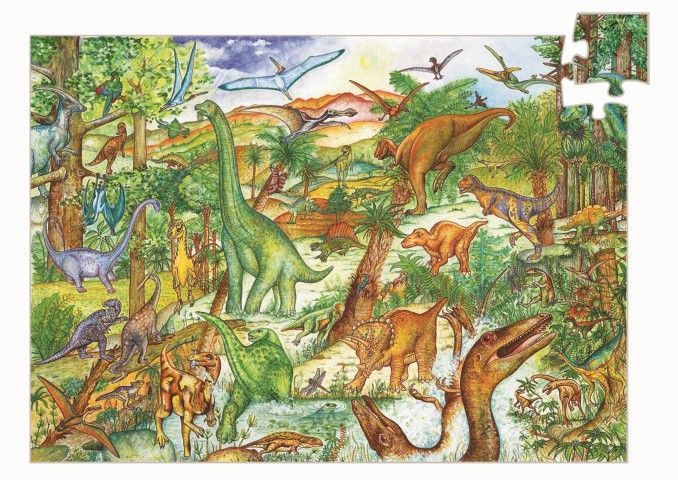 Primera imagen del Puzzle observación Dinosaurios - Djeco