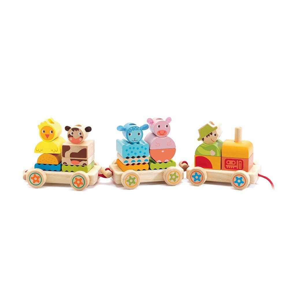Primera imagen del Tren de la granja Creafarm - Djeco