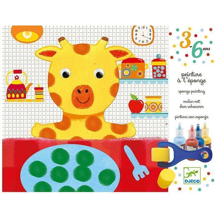 Primera imagen de Pintar con esponja La Aventura de los Peluches - Djeco