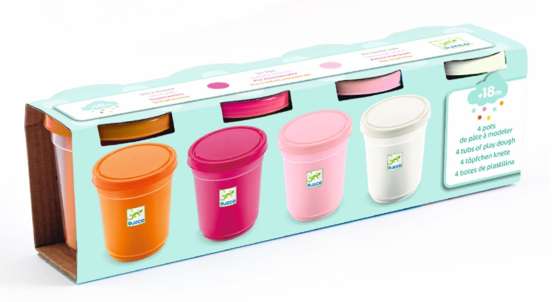 Imagen de 4 Botes de pasta para moldear "Sweet" - plastilina - Djeco