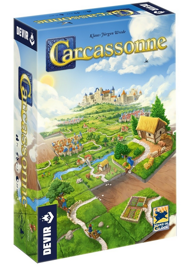 Primera imagen de Carcassonne - juego de mesa de estrategia de Devir