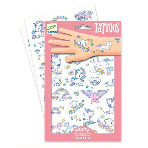 Imagen de los Tatuajes infantiles - Unicornios - Djeco