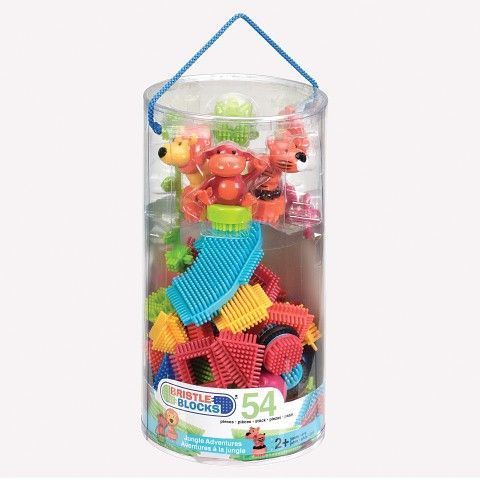 Primera imagen del Tubo Bristle Blocks - juego de construcción 54 piezas