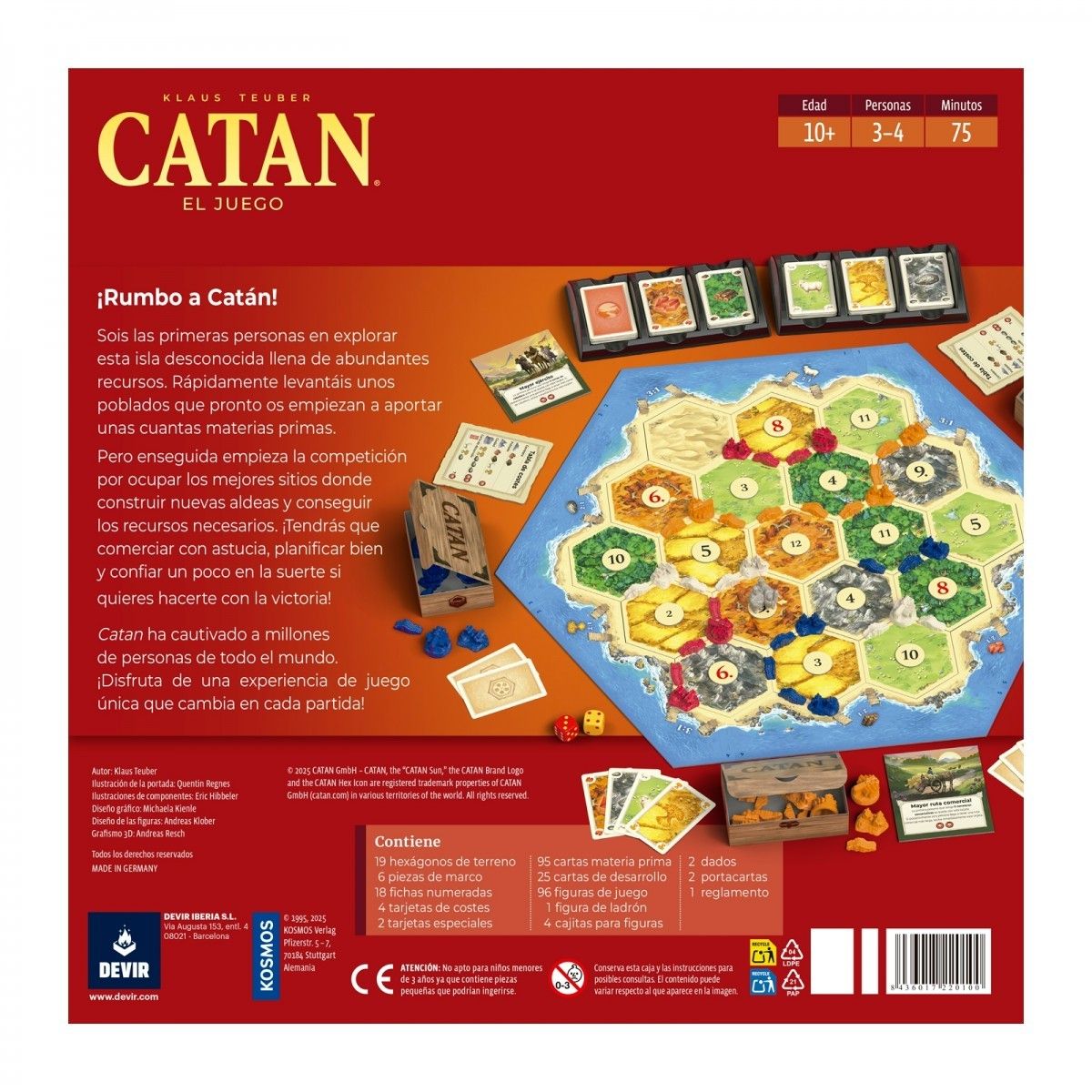 Cuarta imagen de Catán - Juego de mesa familiar de Devir