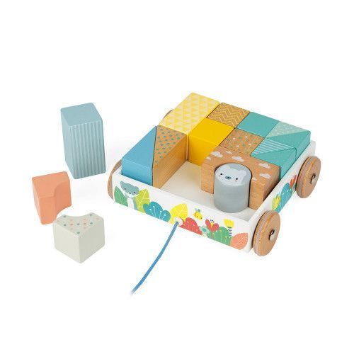 Primera imagen del Carrito de madera con cubos Pure - Janod