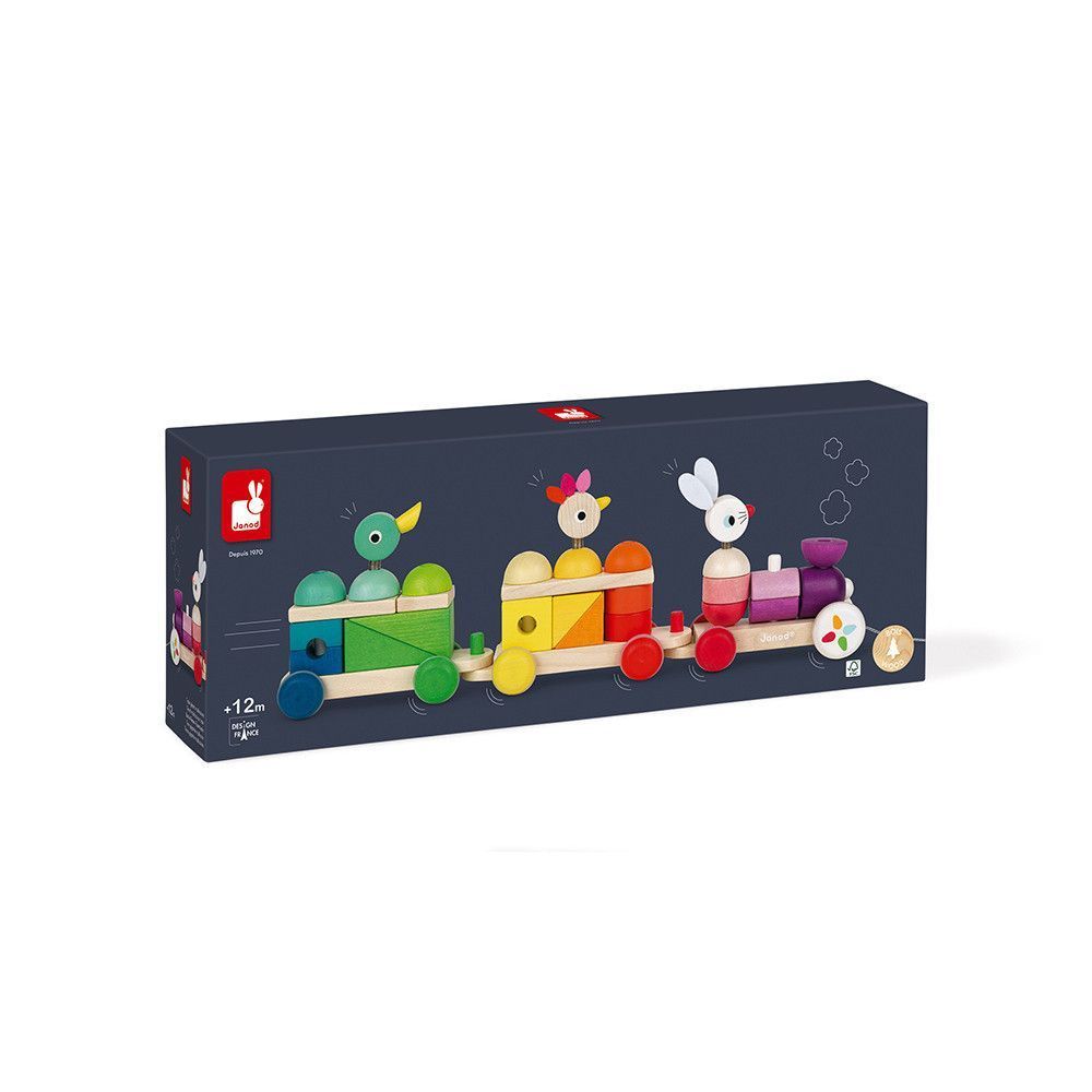 Octava imagen del Tren gigante multicolor Zigolos - Janod