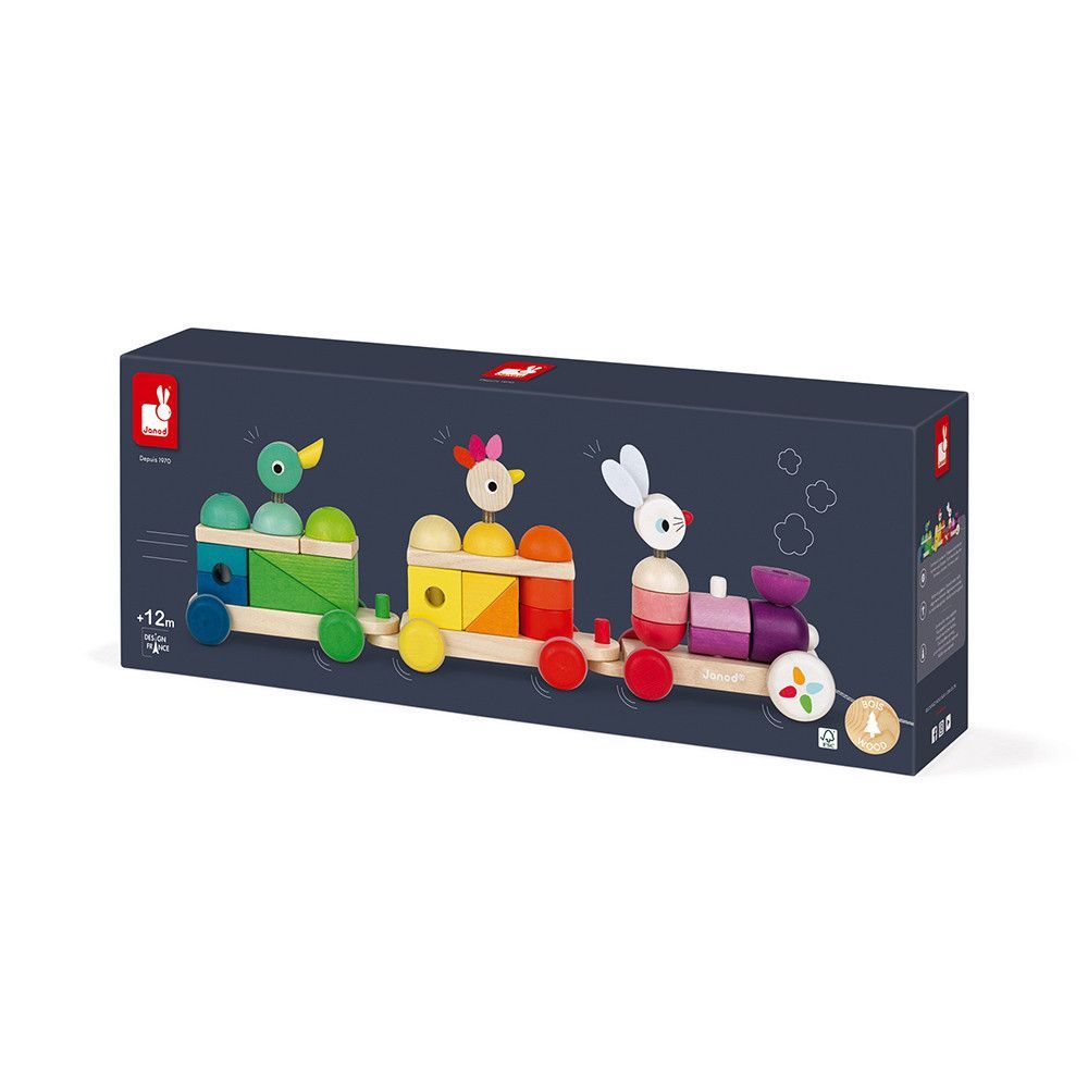 Cuarta imagen del Tren gigante multicolor Zigolos - Janod