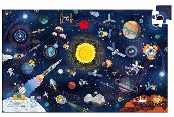 Primera imagen del Puzzle observación El Espacio - Djeco