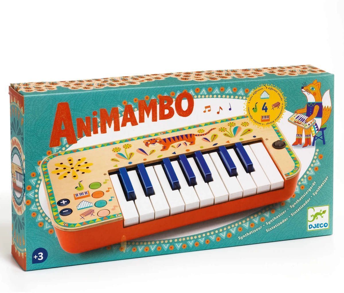 Tercera imagen del Teclado eléctrico de madera Animambo - Djeco