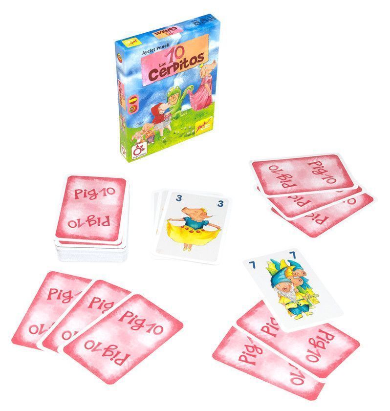 Primera imagen de Los 10 cerditos - juego de cartas Matemáticas - Mercurio