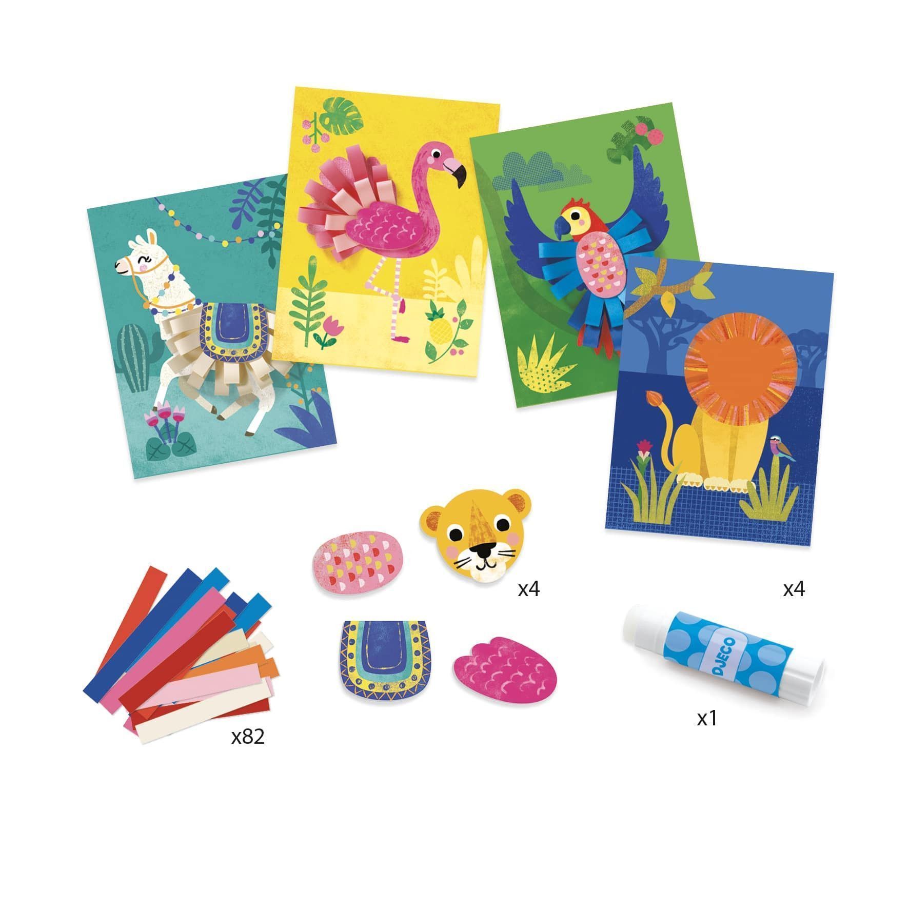 Segunda imagen del Taller de manualidades "Collage con Bucles" - Djeco