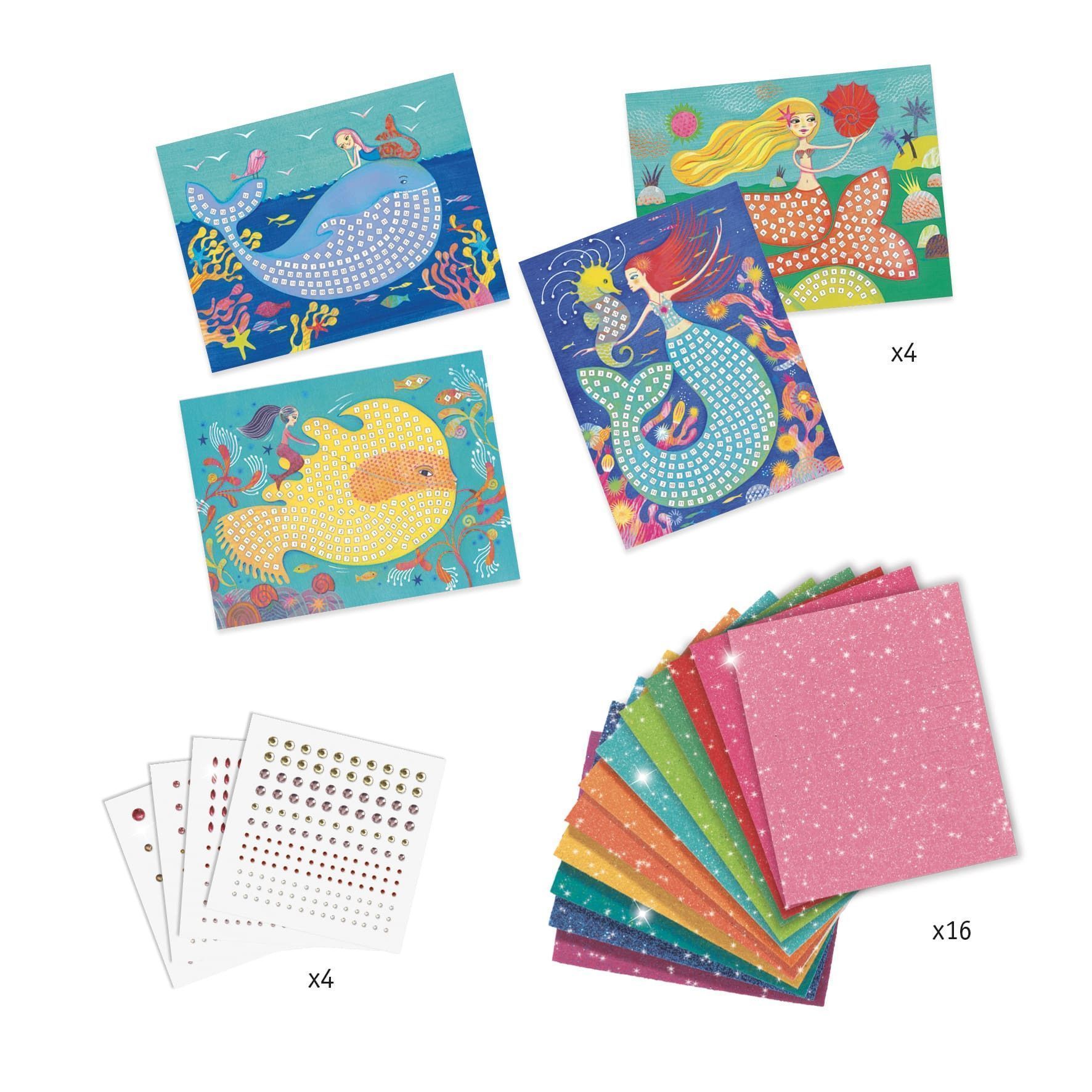Segunda imagen de la Caja de mosaicos, El Canto de las Sirenas - Djeco