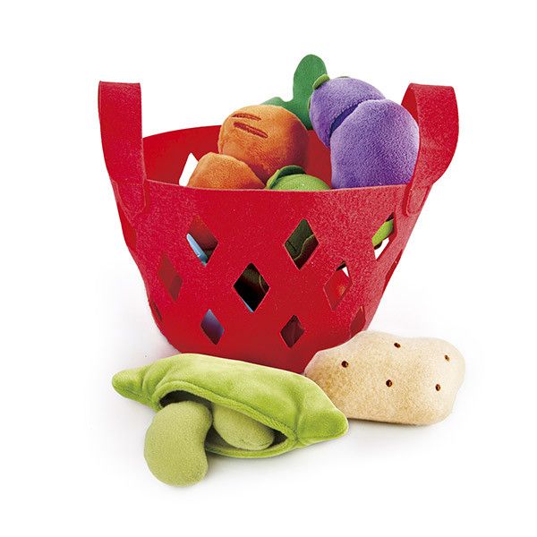 Tercera imagen de la Cesta de vegetales de fieltro para cortar - Hape