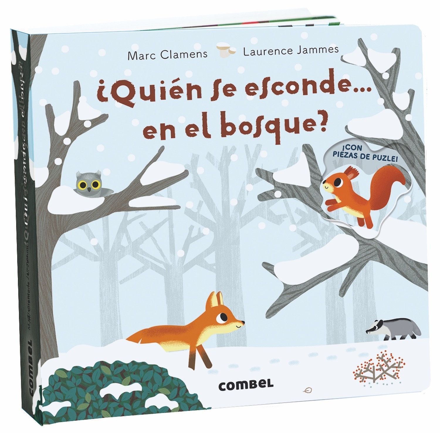 ¿Quién se esconde... en el bosque? un libro interactivo de la editorial Combel