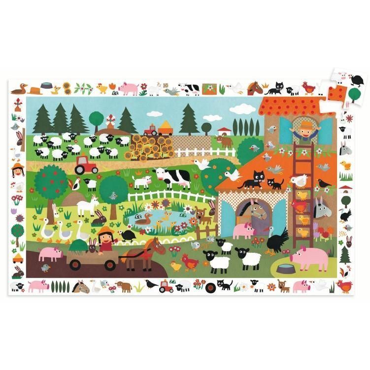 Primera imagen del Puzzle observación La Granja - Djeco