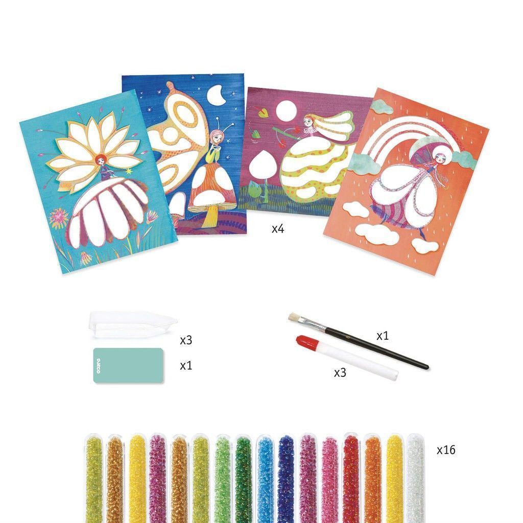 Segunda imagen de Cuadros de perlas Fantasía - Djeco