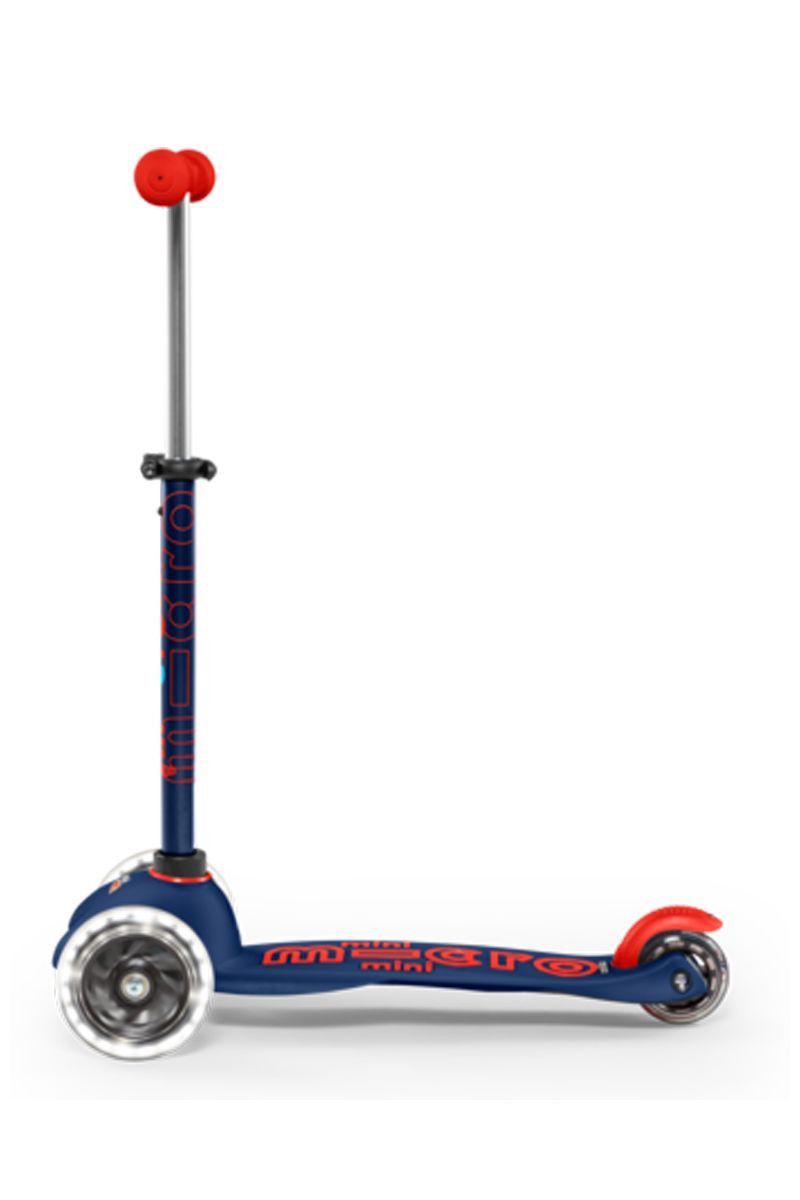 Tercera imagen del Patinete Micro Mini Deluxe Azul Marino y Rojo LED - MMD118