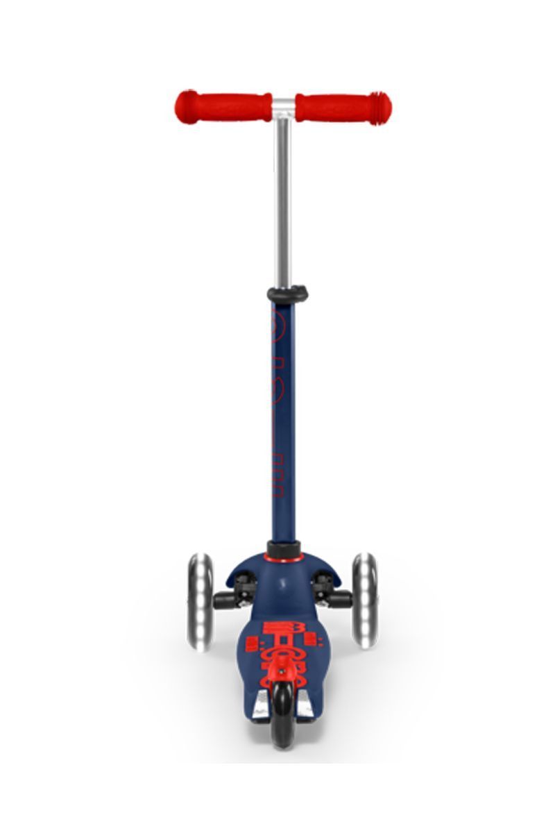 Cuarta imagen del Patinete Micro Mini Deluxe Azul Marino y Rojo LED - MMD118