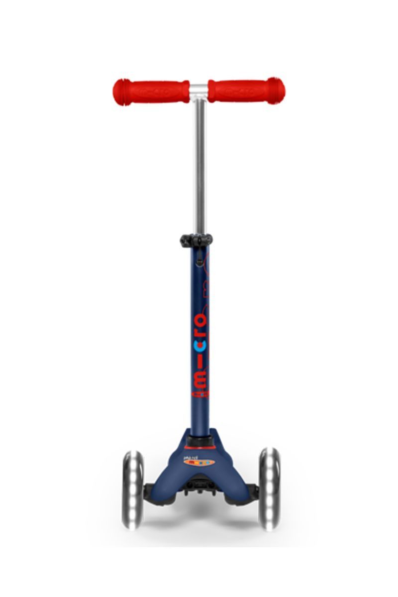 Quinta imagen del Patinete Micro Mini Deluxe Azul Marino y Rojo LED - MMD118