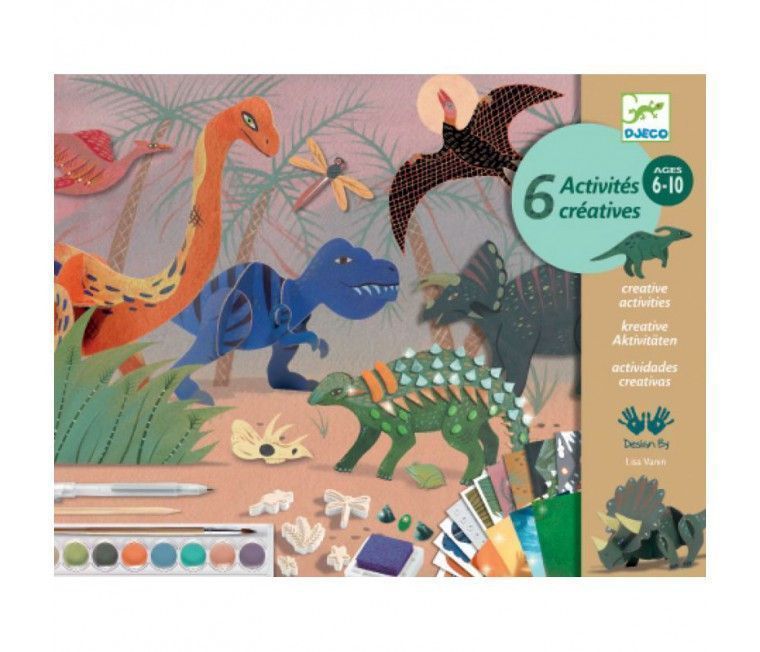 Primera imagen del Cofre multiactividades El Mundo de los Dinosaurios - Djeco