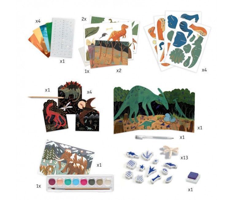 Segunda imagen del Cofre multiactividades El Mundo de los Dinosaurios - Djeco
