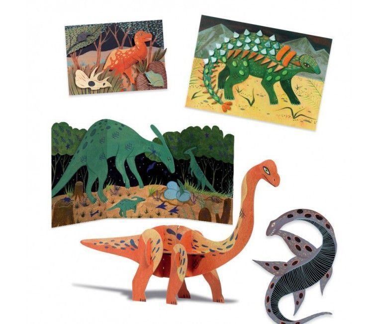 Tercera imagen del Cofre multiactividades El Mundo de los Dinosaurios - Djeco