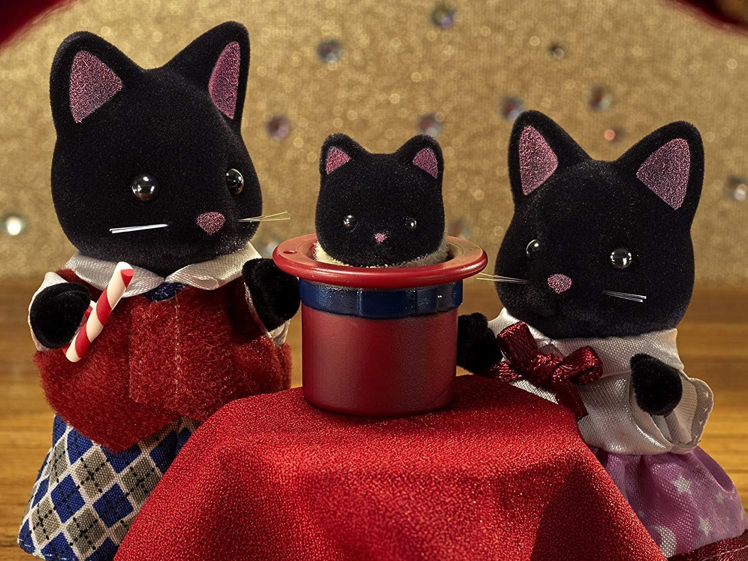 Tercera iamgen de la Familia Gato Medianoche - Sylvanian Families