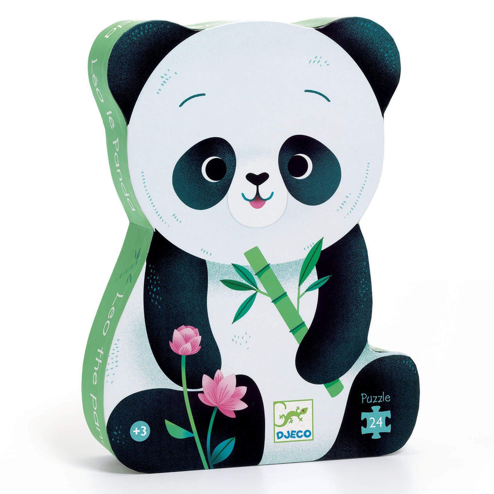 Primera imagen del Puzzle silueta Leo El Panda - Djeco