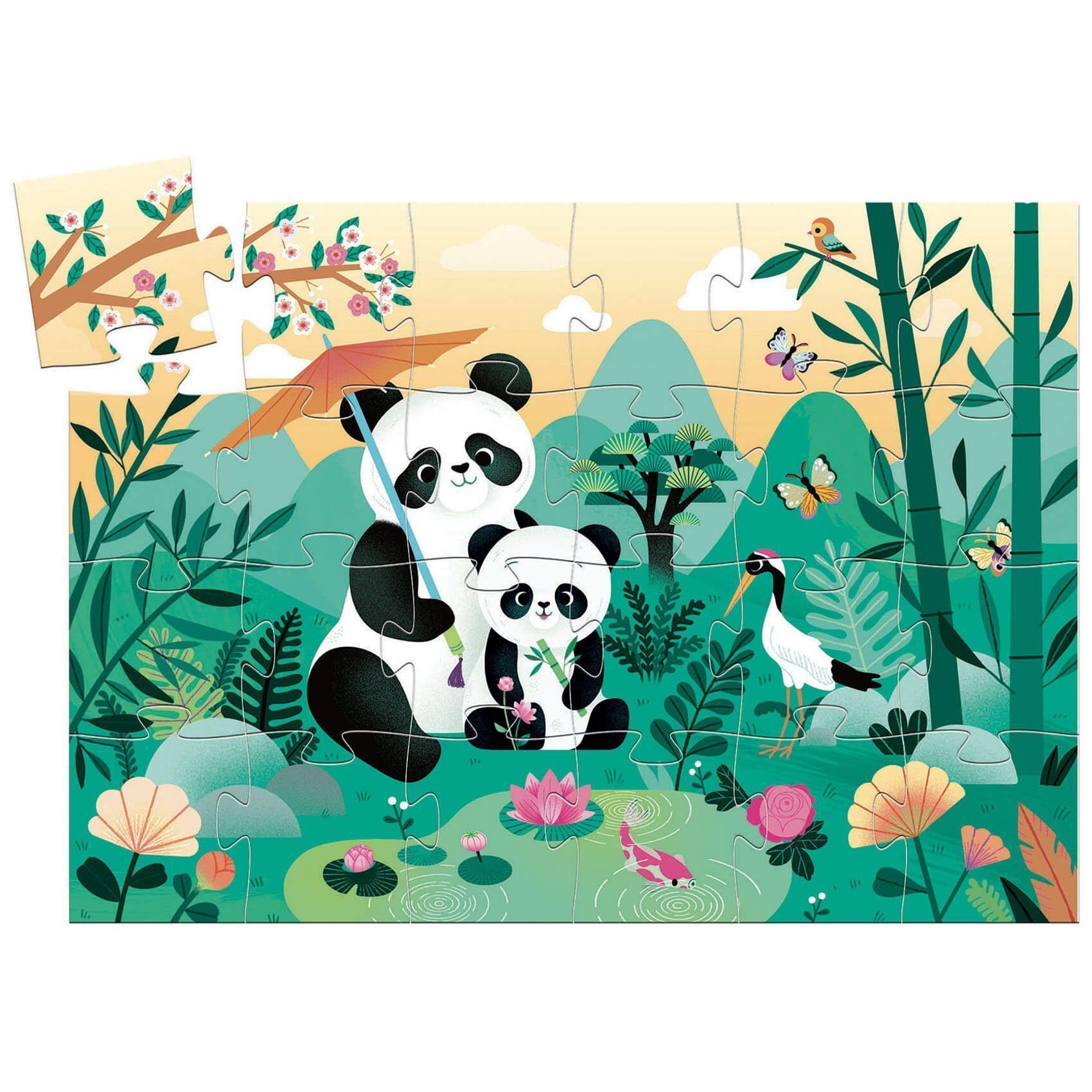 Segunda imagen del Puzzle silueta Leo El Panda - Djeco