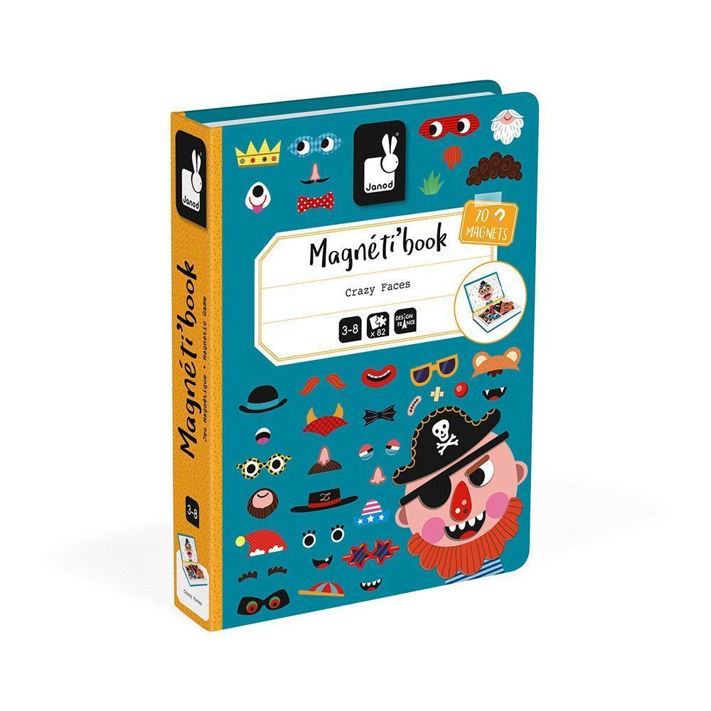 Magnetibook Caras Locas Chico - Janod
