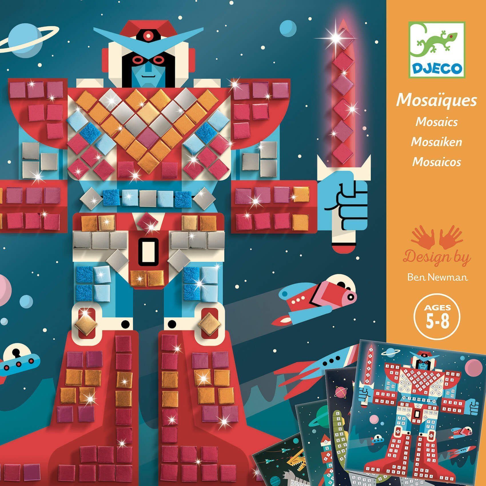 Primera imagen del Taller de manualidades Collage Cuadros de mosáicos Space Battle - Djeco