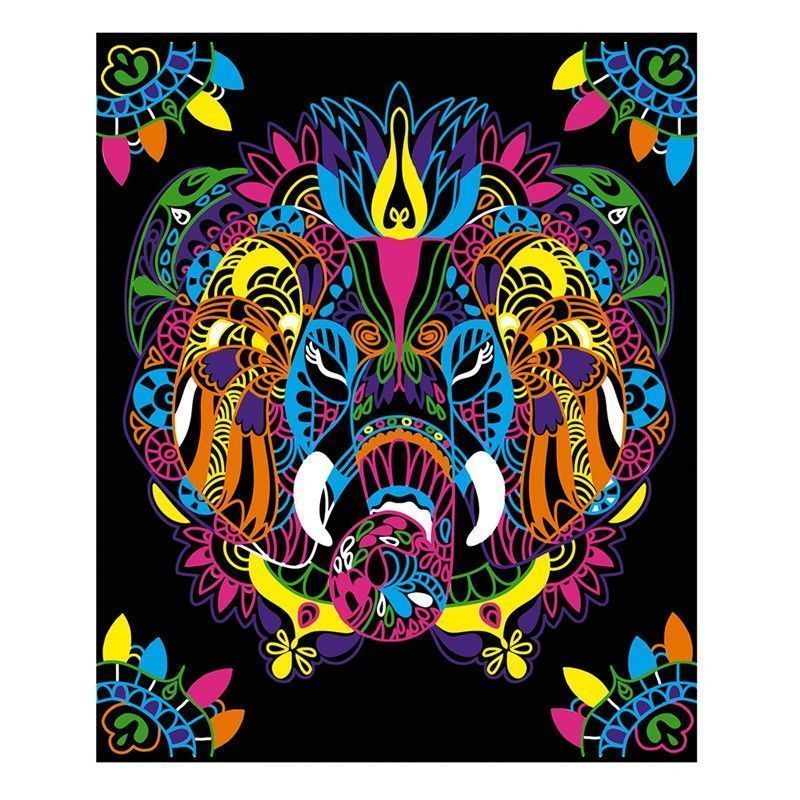 Tercera imagen de Colorear + Marcadores Fluorescentes Animales - Janod