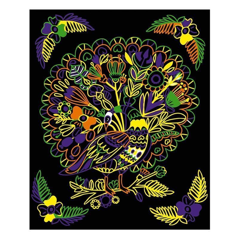 Quinta imagen de Colorear + Marcadores Fluorescentes Animales - Janod
