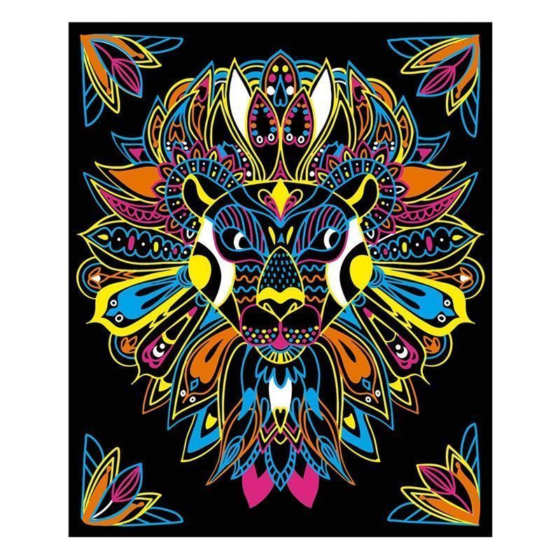 Sexta imagen de Colorear + Marcadores Fluorescentes Animales - Janod