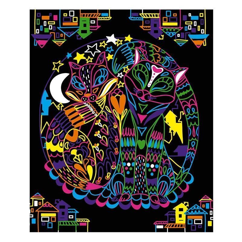 Séptima imagen de Colorear + Marcadores Fluorescentes Animales - Janod