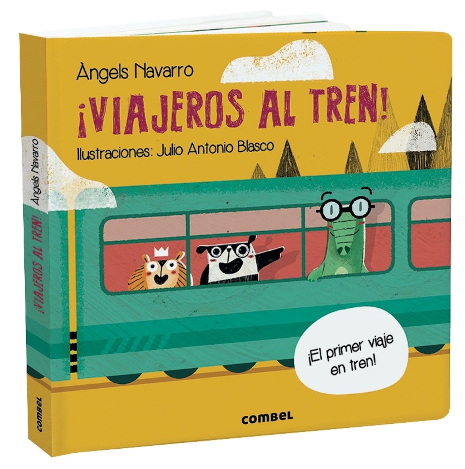 ¡Viajeros al tren! un libro con solapas y lengüetas de Combel