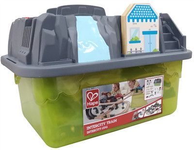 Segunda imagen del Circuito de tren en caja contenedor - 50piezas - Hape