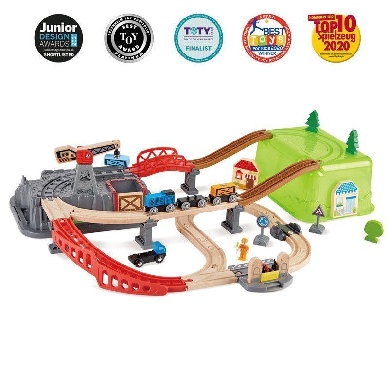 Primera imagen del Circuito de tren en caja contenedor - 50piezas - Hape