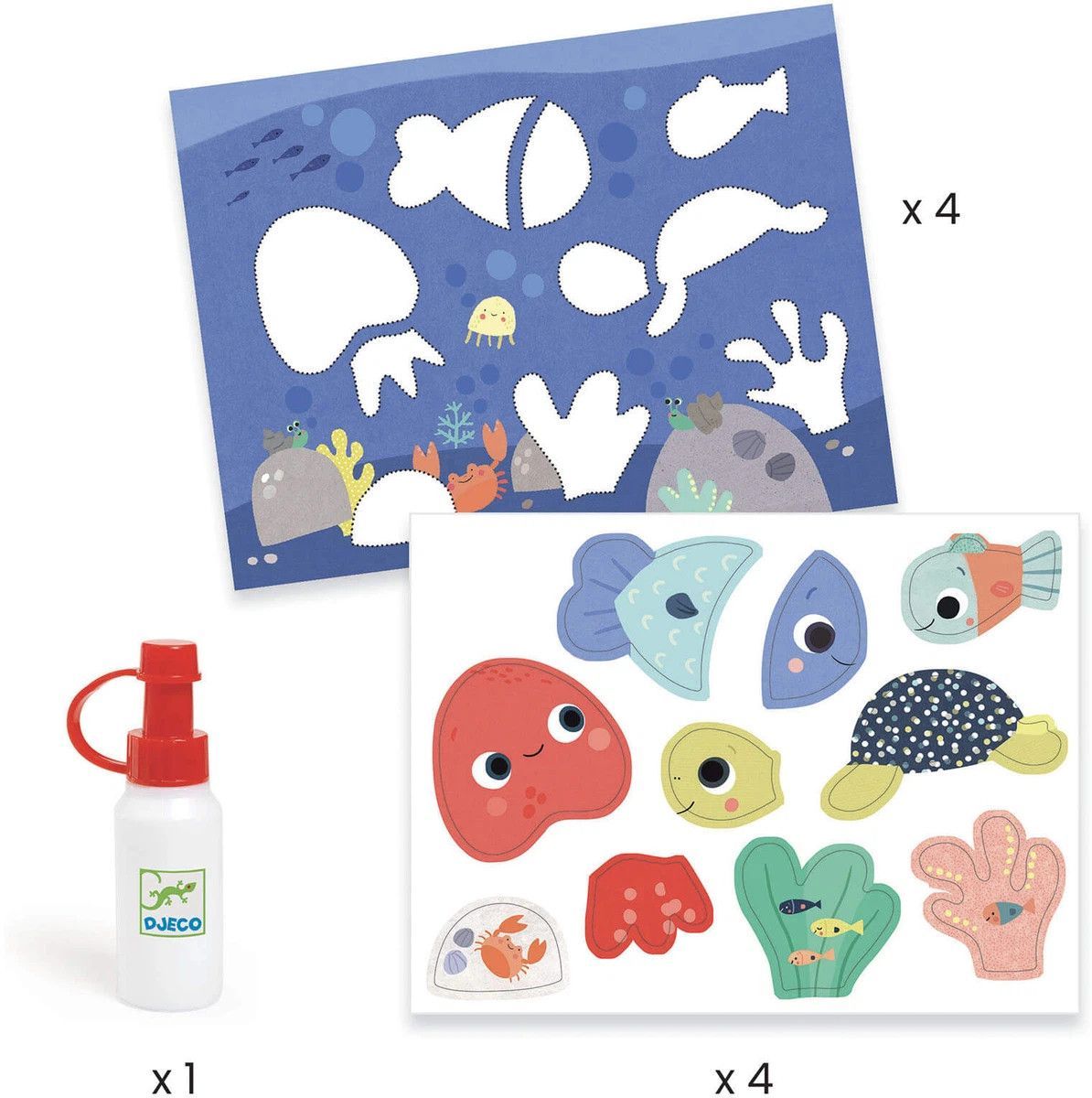 Segunda imagen del Taller de manualidades Mis primeros Collages - Djeco